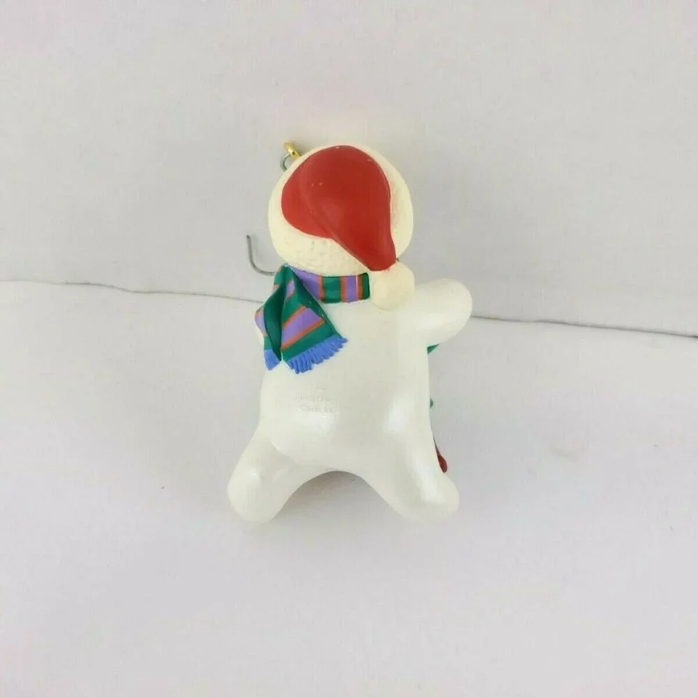VTG Hallmark Keepsake Ornament - 1998 Fancy Footwork - Dancing Snowman & Child